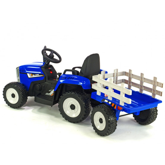 Blow MX-611 traktor s vlekem a 2.4G dálkovým ovládáním, MODRÝ